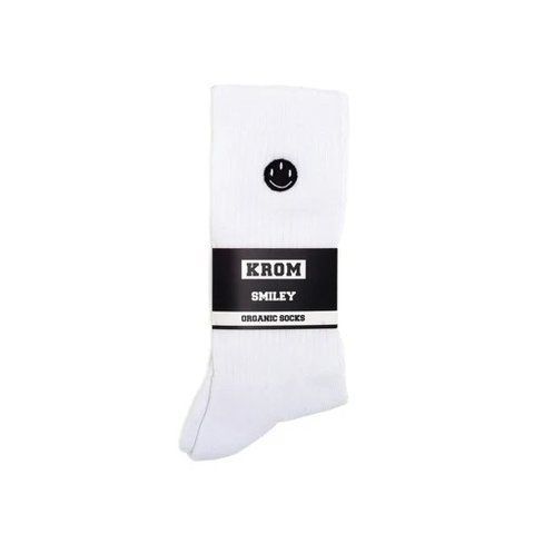 Ciorapi KROM SMILEY SOCKS WHITE