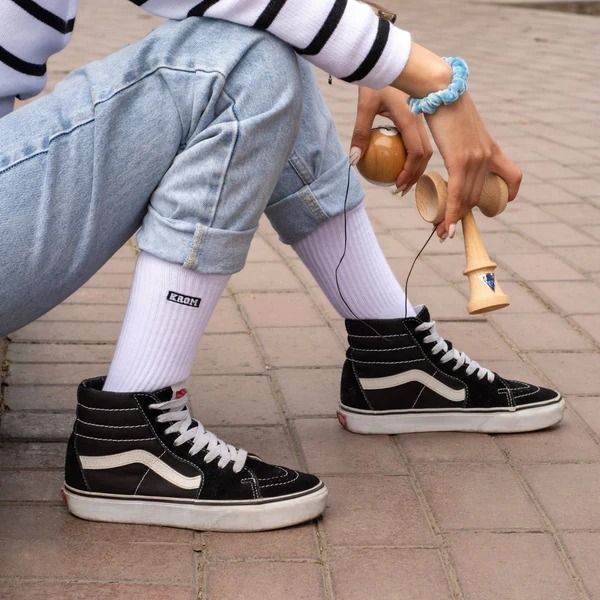 Носки KROM BOX LOGO SOCKS WHITE
