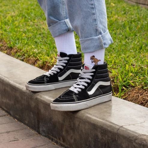 Ciorapi KROM T-REX SOCKS WHITE